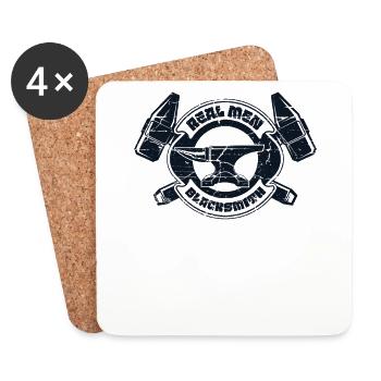 Real Men Hobby Legend Forging Anvil Professional - Coasters (set of 4) - white - Front