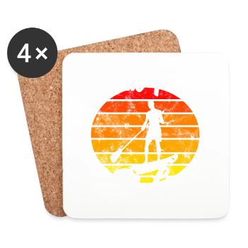 Paddle Proud Ride Loud - Dessous de verre (lot de 4) - blanc - Devant