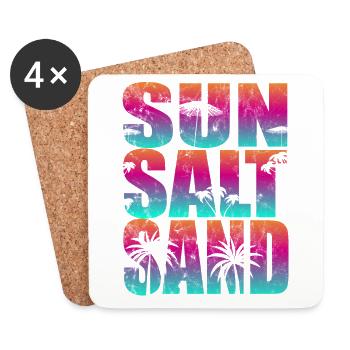 Sun Salt Sand - Coasters (set of 4) - white - Front