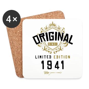 1941 limited edition Geburtstag - Untersetzer (4er-Set) - Weiß - Vorne