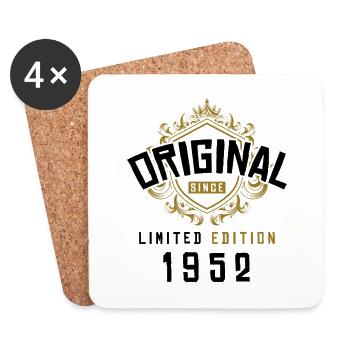 1952 limited edition birthday - Coasters (set of 4) - white - Front