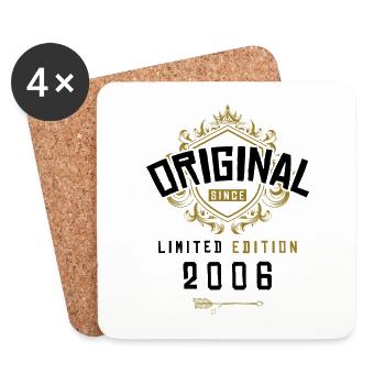 2006 limited edition Geburtstag - Untersetzer (4er-Set) - Weiß - Vorne