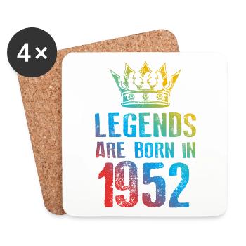 1952 Legends Born in - Coasters (set of 4) - white - Front