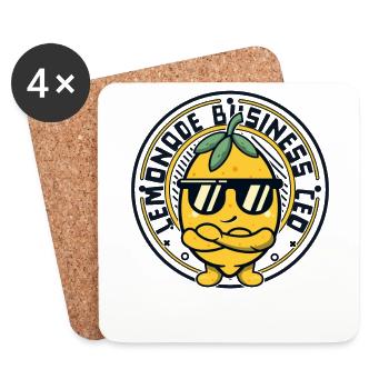 Lemonade Business CEO Lemonade Lemonade - Coasters (set of 4) - white - Front