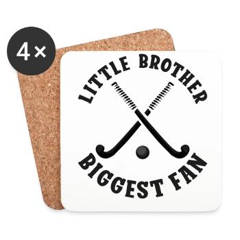 Field Hockey Little Brother - Untersetzer (4er-Set) - Weiß - Vorne