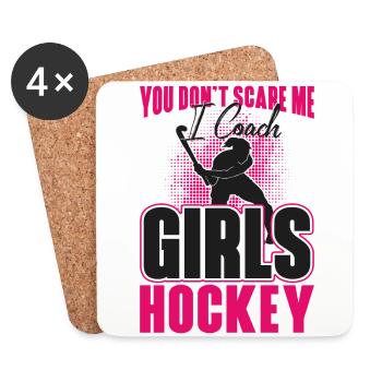 Field Hockey Coach You Don't Scare - Untersetzer (4er-Set) - Weiß - Vorne