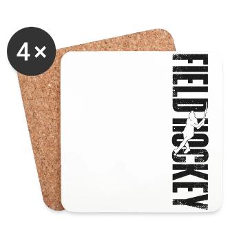 Field Hockey Field Hockey - Untersetzer (4er-Set) - Weiß - Vorne