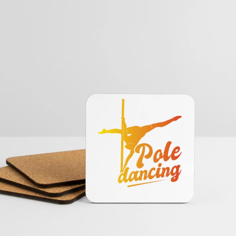 Pole Dance Dancer, Pole Dance, Pole Dancing Coasters (set of 4)