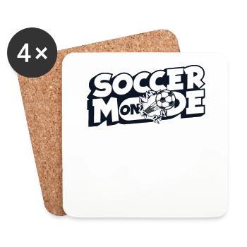 Soccer Mode On Soccer Player Professional Soccer Player - Coasters (set of 4) - white - Front