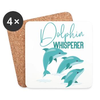 Dolphin Dolphin Whisperer - Untersetzer (4er-Set) - Weiß - Vorne