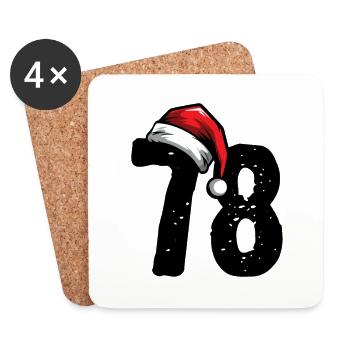 78 Number Christmas - Coasters (set of 4) - white - Front
