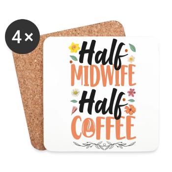 Nurse Midwife Birth Worker Coffee - Untersetzer (4er-Set) - Weiß - Vorne