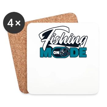 Mode de pêche sur les pêcheurs en haute mer Pêcheurs à la mouche - Dessous de verre (lot de 4) - blanc - Devant