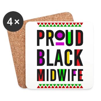 Nurse Midwife Birth Worker Proud - Untersetzer (4er-Set) - Weiß - Vorne