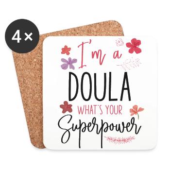 Doula Birth Worker I'm A Doula - Untersetzer (4er-Set) - Weiß - Vorne