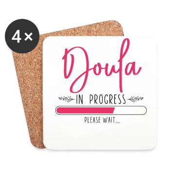 Doula Birth Worker Student Doula - Coasters (set of 4) - white - Front