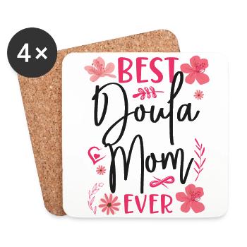 Doula Birth Worker Mom Best Doula - Untersetzer (4er-Set) - Weiß - Vorne