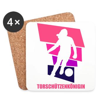 Women's Soccer, Women's Soccer, Women's Soccer - Coasters (set of 4) - white - Front
