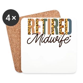 Nurse Midwife Birth Worker - Untersetzer (4er-Set) - Weiß - Vorne