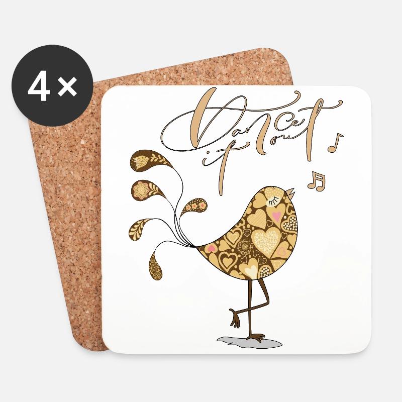 dance it out - Untersetzer (4er-Set) - Weiß