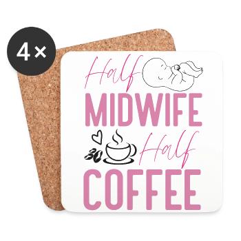 Nurse Midwife Birth Worker Coffee - Untersetzer (4er-Set) - Weiß - Vorne