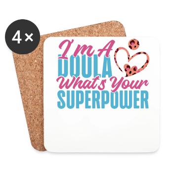 Doula Birth Worker I'm A Doula - Untersetzer (4er-Set) - Weiß - Vorne