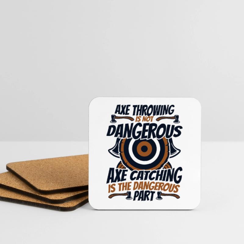 Axe Throwing Is Not Axe Throwing Game Coasters (set of 4)