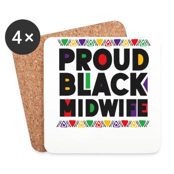 Nurse Midwife Birth Worker Proud - Untersetzer (4er-Set) - Weiß - Vorne