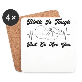 LD Labour And Delivery Nurse - Coasters (set of 4) - white - Front