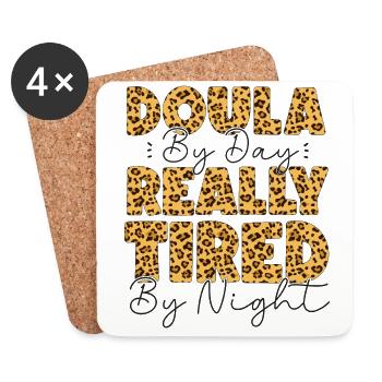 Doula Birth Worker Doula By Day - Coasters (set of 4) - white - Front