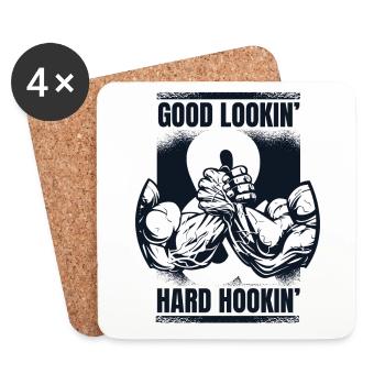 Good Lookin Hard Hookin Techniques Exercise Arm - Untersetzer (4er-Set) - Weiß - Vorne