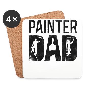 House Painter Decorator Painter - Coasters (set of 4) - white - Front