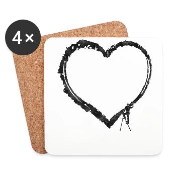 House Painter Decorator Heart - Coasters (set of 4) - white - Front