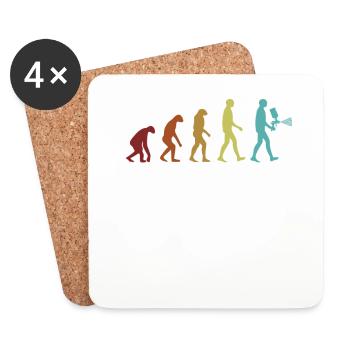 Evolution Automotive Vehicle Car Spray Car Painter - Coasters (set of 4) - white - Front