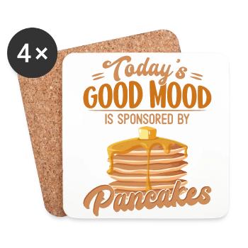 Pancake Lover Kids Today's Good - Untersetzer (4er-Set) - Weiß - Vorne