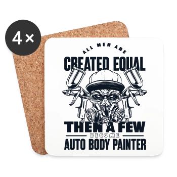 All Men Are Created Equal Few Become Car Spray - Coasters (set of 4) - white - Front