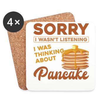 Pancake Lover Kids Sorry I Wasn't - Coasters (set of 4) - white - Front