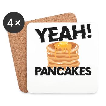 Pancake Lover Kids yes! Pancakes - Coasters (set of 4) - white - Front