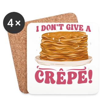 Pancake Lover Kids Pun I Don't - Coasters (set of 4) - white - Front