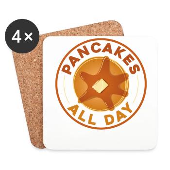 Pancake Lover Kids Pancakes All - Coasters (set of 4) - white - Front