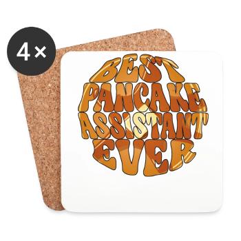 Pancake Lover Kids Best Pancake - Coasters (set of 4) - white - Front