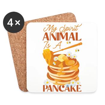 Pancake Lover Kids My Spirit - Untersetzer (4er-Set) - Weiß - Vorne