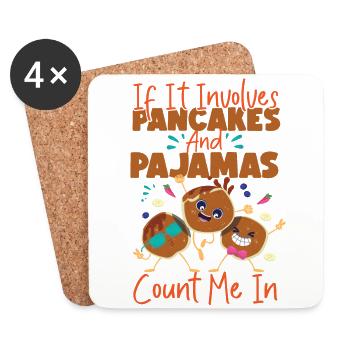 Enfants amateurs de crêpes s’il s’agit - Dessous de verre (lot de 4) - blanc - Devant
