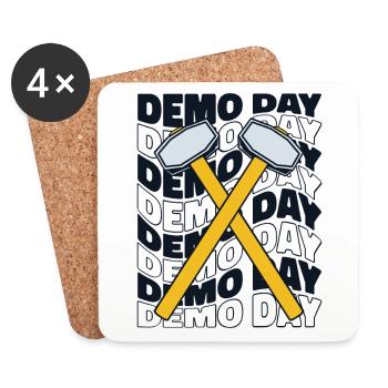 Demo Day Home Wrecker Demolition Contractor House - Coasters (set of 4) - white - Front