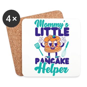 Pancake Lover Kids Mom Mommy's - Untersetzer (4er-Set) - Weiß - Vorne