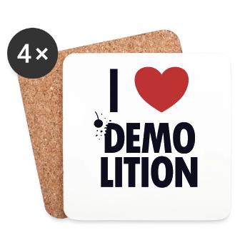 Ich liebe Demolition Home Improvement Experts House - Untersetzer (4er-Set) - Weiß - Vorne