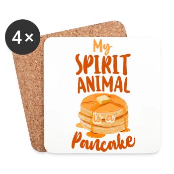 Pancake Lover Kids My Spirit - Untersetzer (4er-Set) - Weiß - Vorne