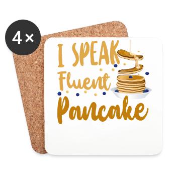 Pancake Lover Kids I Speak Fluent - Untersetzer (4er-Set) - Weiß - Vorne