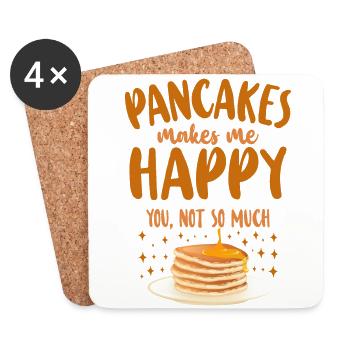 Pancake Lover Kids Pancakes Makes - Untersetzer (4er-Set) - Weiß - Vorne