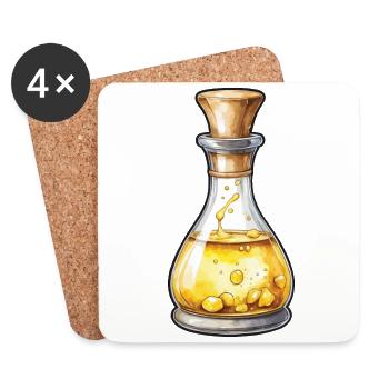 Aesthetic Gaming Potion Design Iconic - Coasters (set of 4) - white - Front